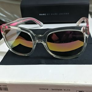 Marc By Marc Jacobs clear & pink sunglasses